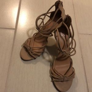 Never worn strappy heels